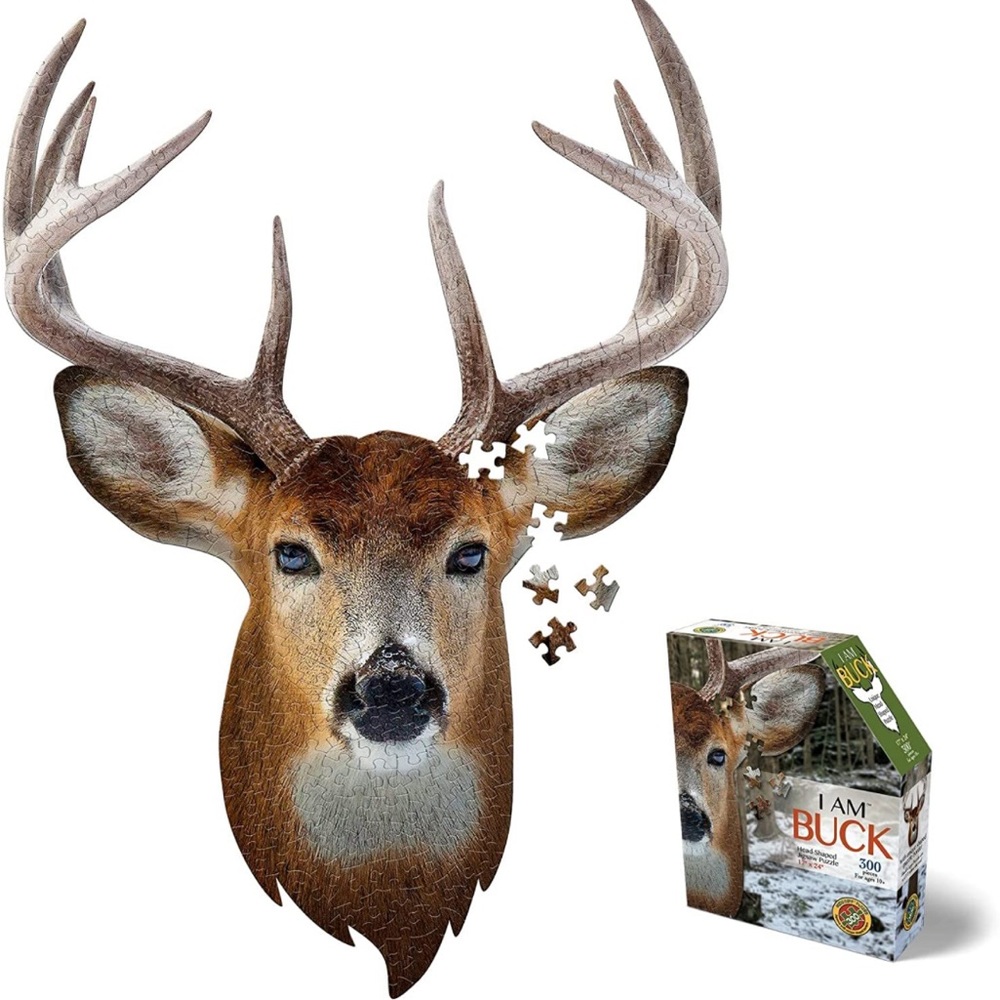 Buck Head-Shaped Jigsaw Puzzle